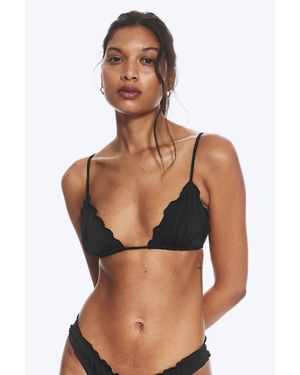 Weekday Frill Bikini Top - Black