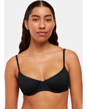 Whistles Ribbed Underwire Bikini Top - Black