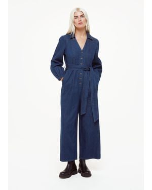 Whistles Petite Joni Belted Jumpsuit - Blue