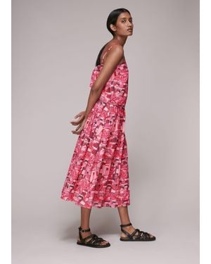 Whistles Hawaiian Print Skirt - Pink