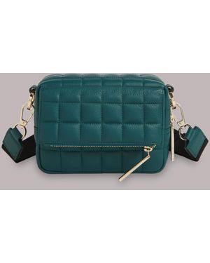 Whistles Quilted Bibi Crossbody Bag - Green