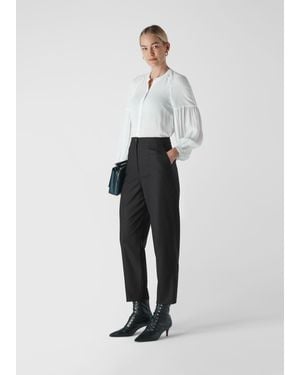 Whistles Anita Tailored Trouser - Black