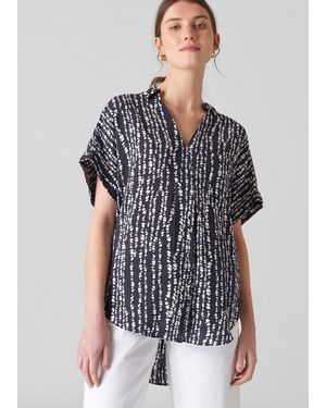 Whistles Savannah Print Lea Shirt - Black