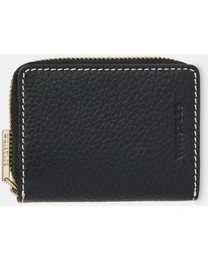 Whistles Koa Contrast Stitch Purse - Black