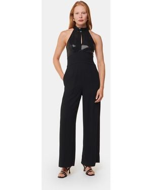 Whistles Glamorous Sequin Bodice Jumpsuit - Blue