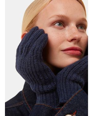 Whistles Lambswool Gloves - Blue