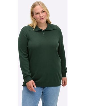 Sheego Pullover - Grün