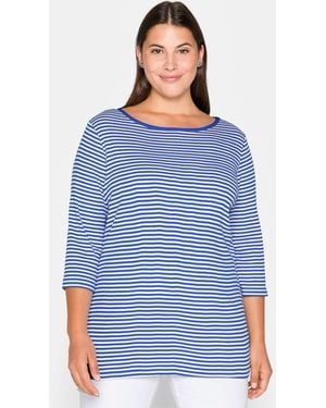 Sheego Ringelshirt - Blau