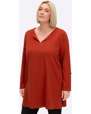 Sheego Longshirt - Rot