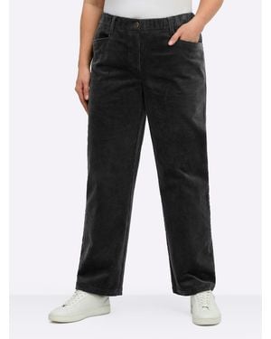 Sheego Cordhose - Schwarz