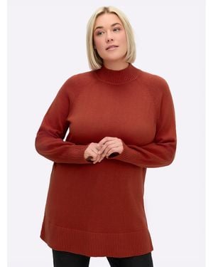 Sheego Longpullover - Rot