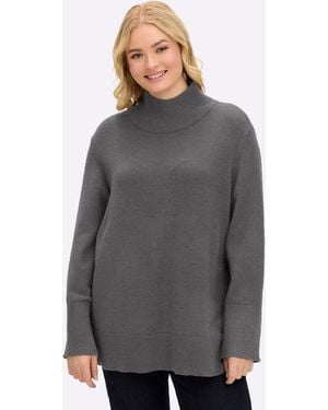 Sheego Pullover - Grau