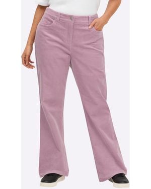 Sheego Cordhose - Pink