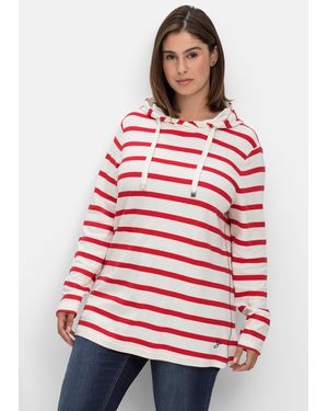Sheego Ringelshirt - Rot