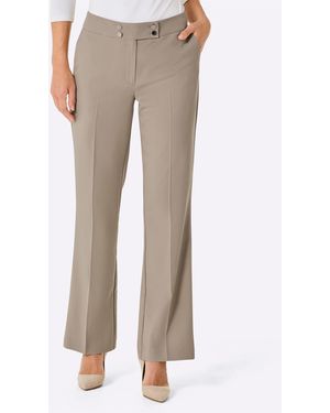 CREATION L PREMIUM Bügelfaltenhose - Natur