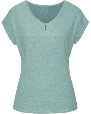 Lascana Kurzarmshirt - Grün