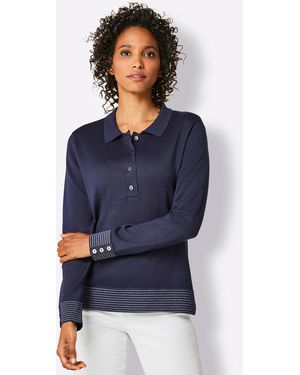 CREATION L PREMIUM Polopullover - Blau