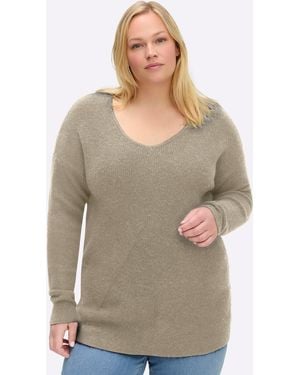 Sheego Pullover - Grau