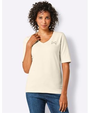 CREATION L PREMIUM Kurzarmshirt - Weiß