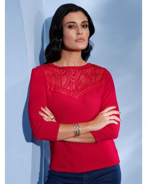 WITT 3/4 Arm-Pullover - Rot