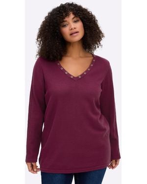 Sheego Pullover - Lila
