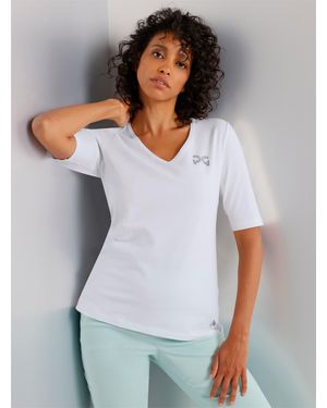CREATION L PREMIUM Kurzarmshirt - Weiß