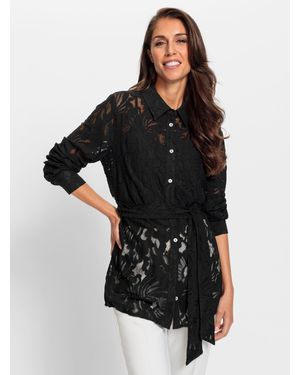 heine Spitzenbluse - Schwarz