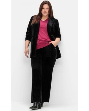 Sheego Samthose - Schwarz