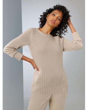 CREATION L PREMIUM Langarm-Pullover - Grau