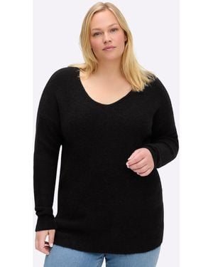 Sheego Pullover - Schwarz