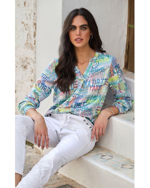 heine Druckbluse - Blau