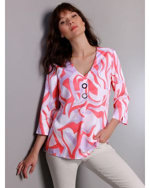 CREATION L PREMIUM Druckbluse - Pink