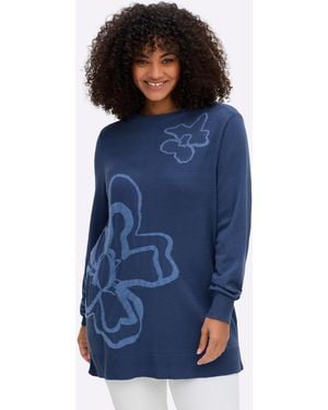 Sheego Pullover - Blau