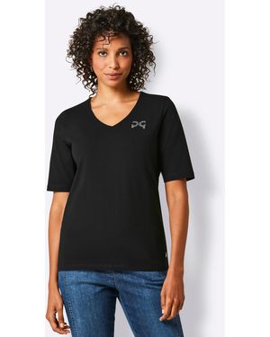 CREATION L PREMIUM Kurzarmshirt - Schwarz