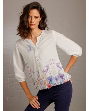 CREATION L PREMIUM Schlupf-Bluse - Grau