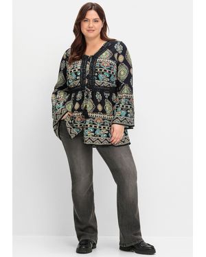 Sheego Longbluse - Mehrfarbig