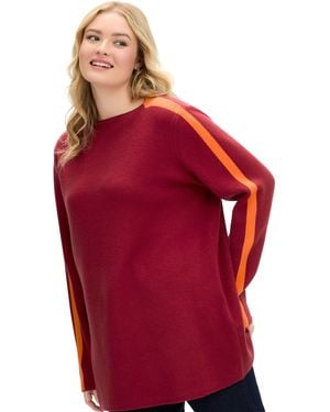 Sheego Strickpullover - Rot