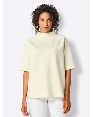 CREATION L PREMIUM Stehkragenshirt - Weiß