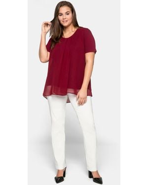 Sheego Blusenshirt - Rot