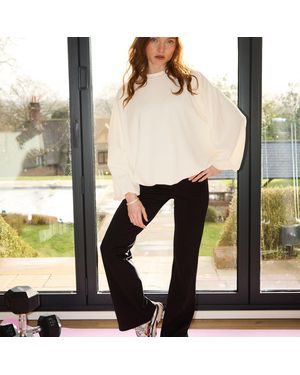 Mamu Dream Soft Hi-Stretch Kick Flare Leggings - Black