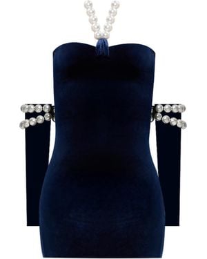Nur Karaata Eternal Heir Mini Dress - Blue