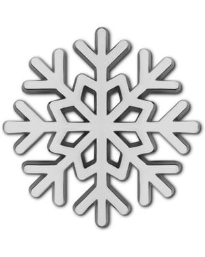 Make Heads Turn Metal Pin Snowflake - White