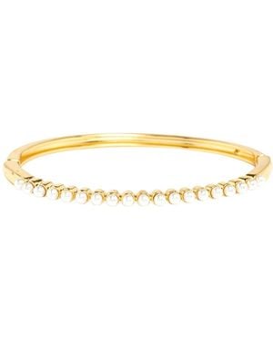 Uchi and Soto Shinju Pearl Bangle - Metallic
