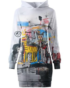 Aloha From Deer Neutrals Wild Instinct Oversize Hoodie Dress - Blue