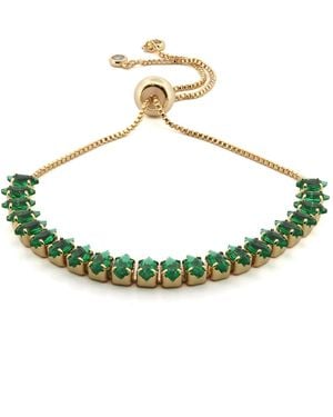 Ebru Jewelry Emerald Glow Adjustable Bracelet - Green