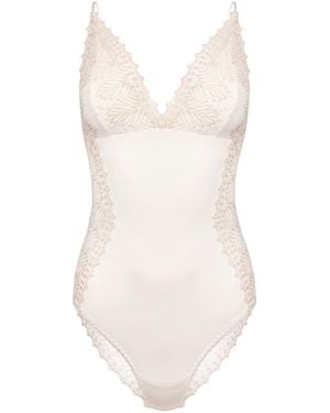 Oh!Zuza Romantic Lace Bodysuit - Natural
