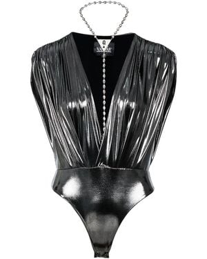 Vazaf Foil Bodysuit - Black