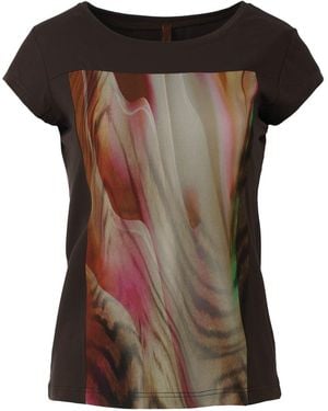 Conquista Abstract Elegance Tee - Brown