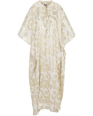 Meghan Fabulous Neutrals Palm Springs Caftan Maxi Dress - White