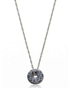 Jaredjamin Ash & Or Sterling Necklace - Metallic